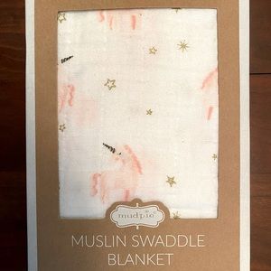 Muslin unicorn swaddle - new in box